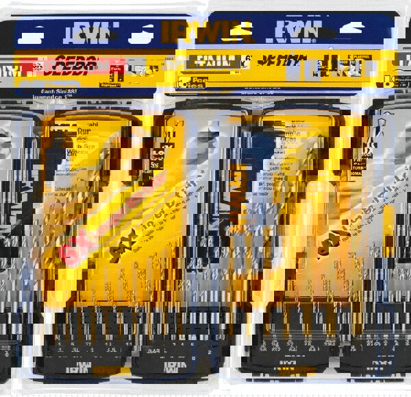 Drill Bit Set: Jobber Length Drill Bits, 18 Pc, 0.0625